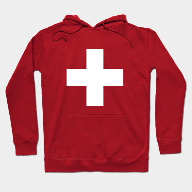 Swiss Switzerland Flag Hoodie by vladocar
